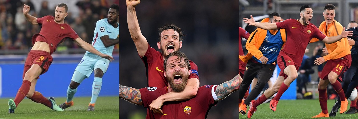 Roma – Barcellona 3-0. Cronache di una serata epica